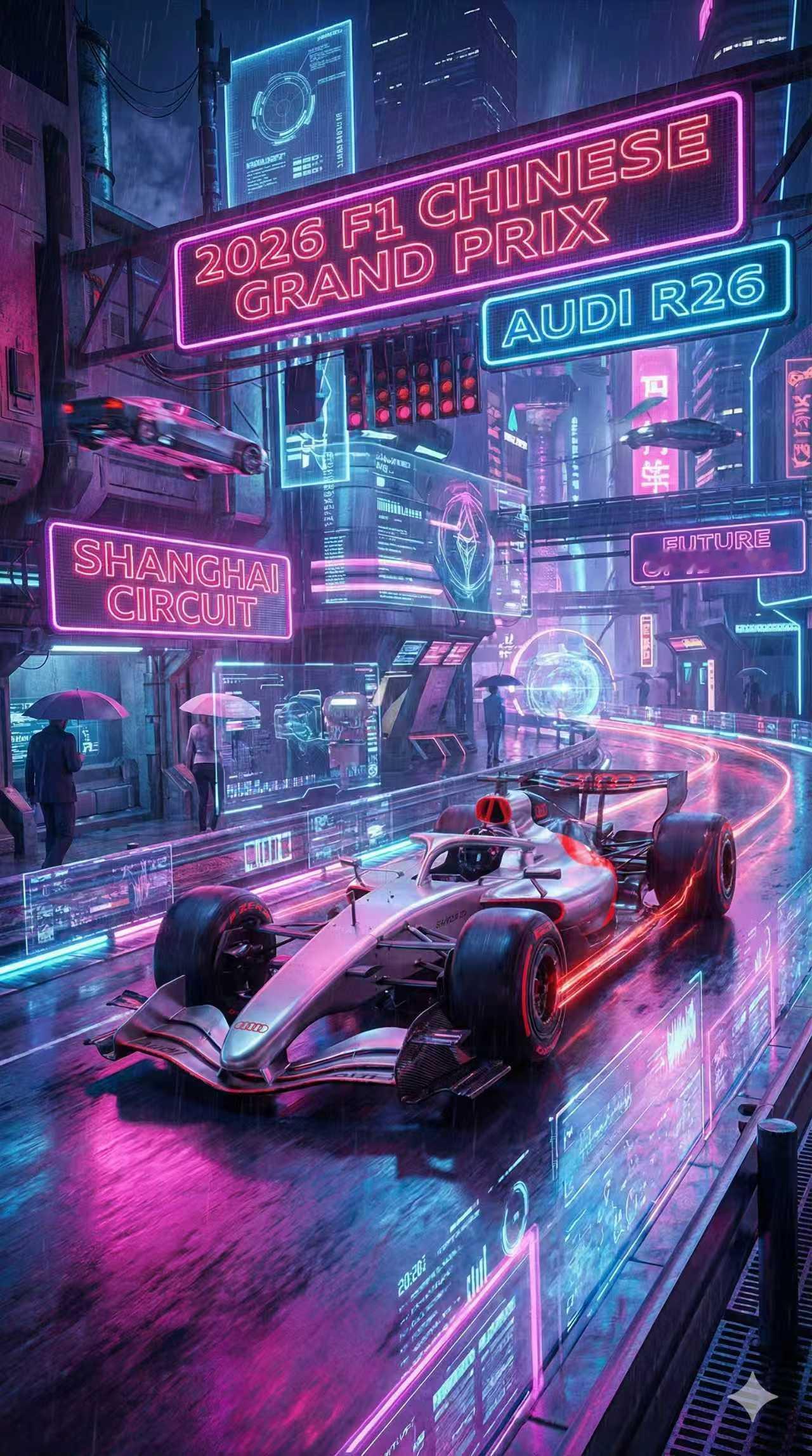 不断突破此刻蓄势突破即天性 今年F1已经收官～用AI设计了一下明年中国大奖赛奥迪