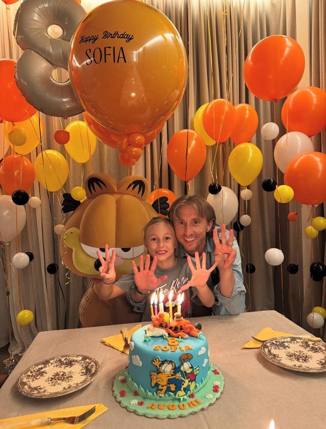莫德里奇的小女儿Sofia8️⃣岁啦🎂皇马旧将故事莫德里奇 ​​​