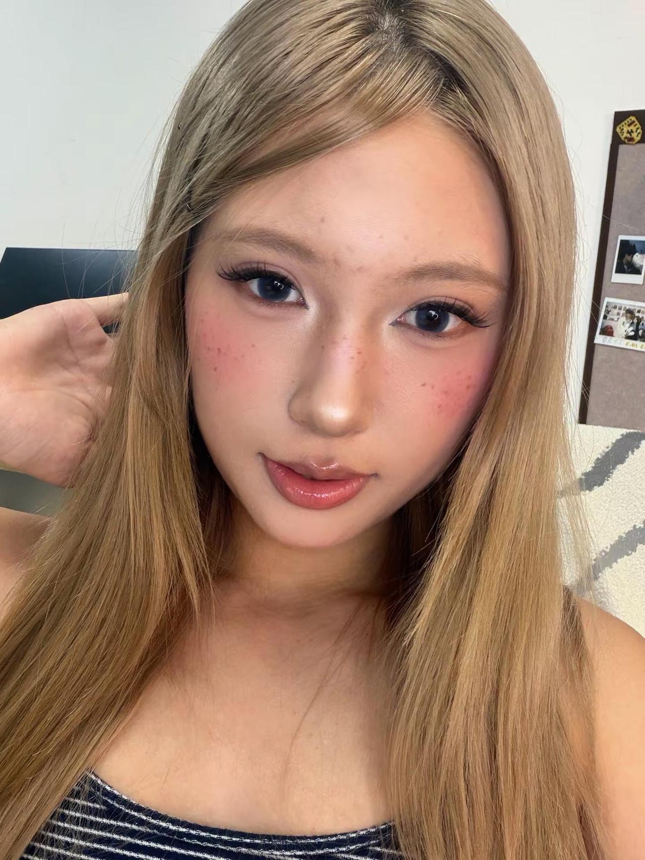 💗💞💕。金发妆容 fyp美妆