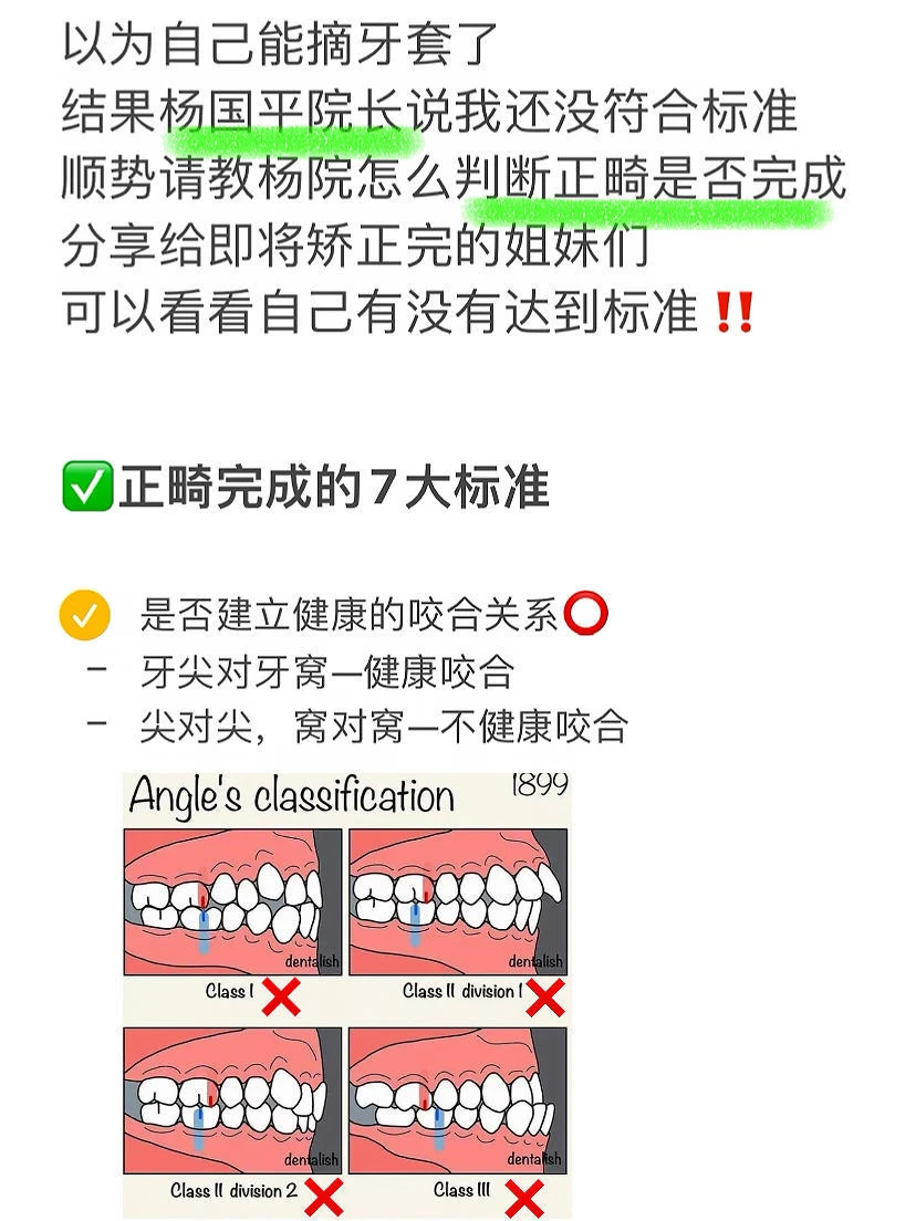 符合这7个标准才可以摘牙套！！