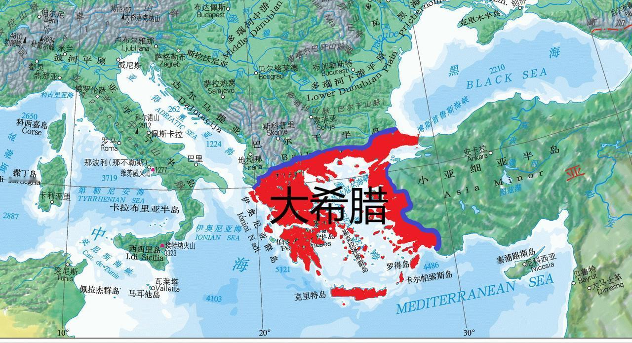 东罗马帝国希腊1832年，希腊脱离奥斯曼独立后一直梦想复兴东罗马帝国，夺回君士坦