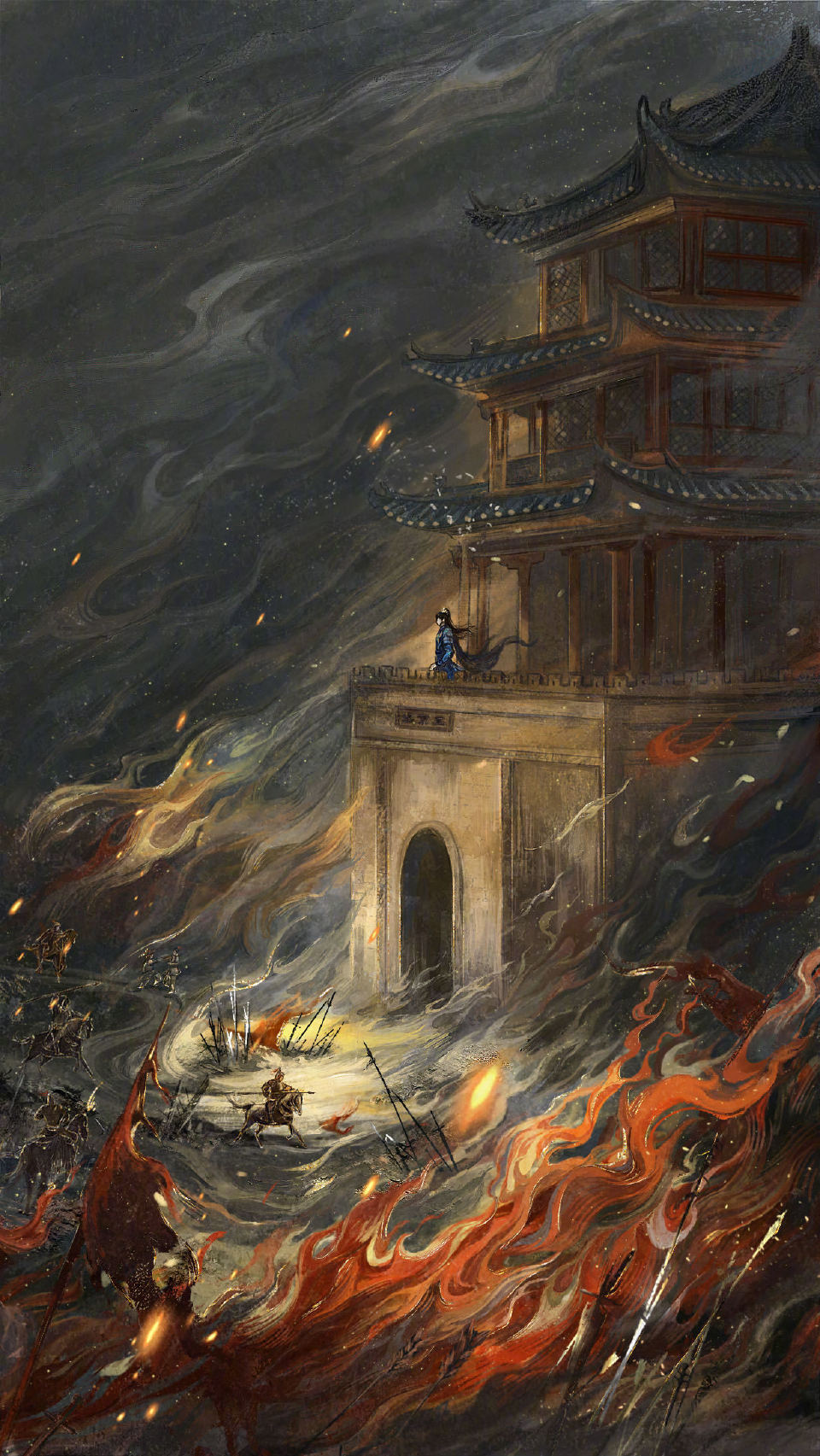 凤随歌画稿陈哲远用6张图赚人眼泪Omg，为什么现在才发现陈哲远工作室这组凤随歌画