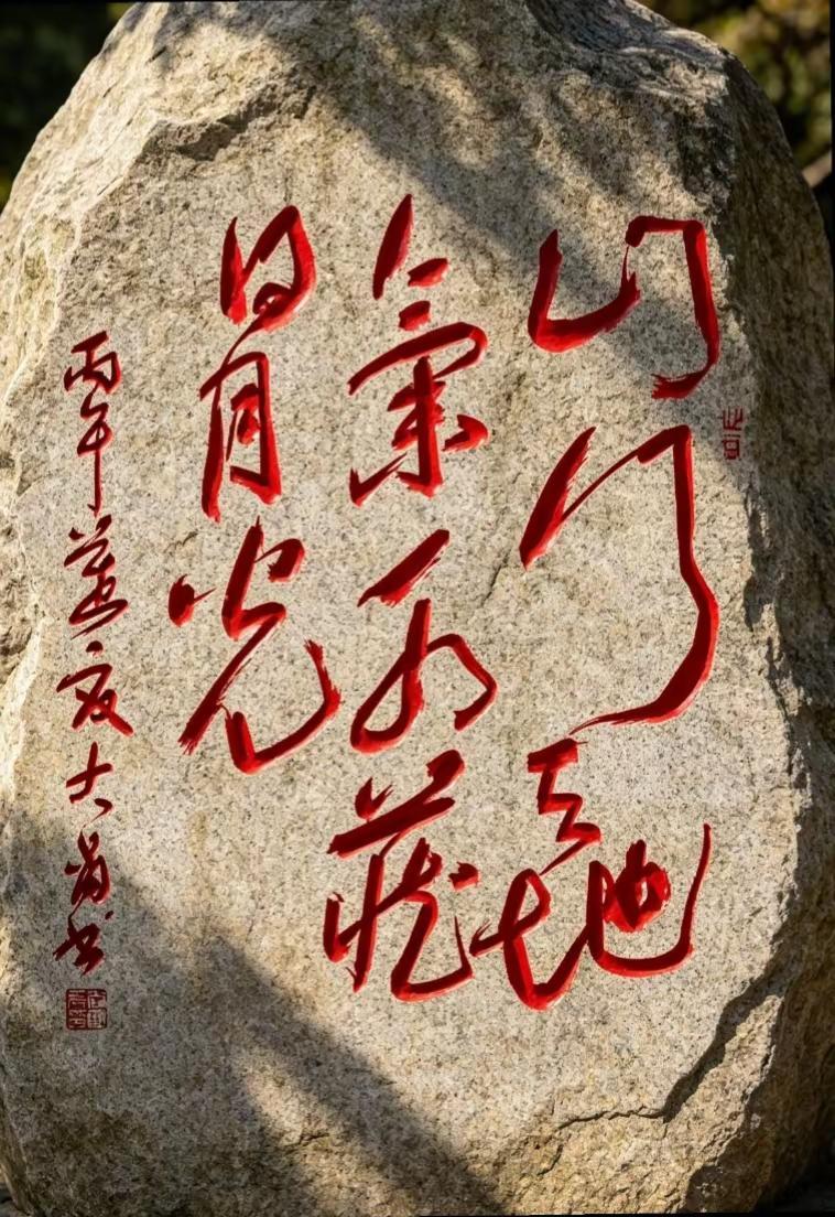 山行天地氣，水藏日月光。