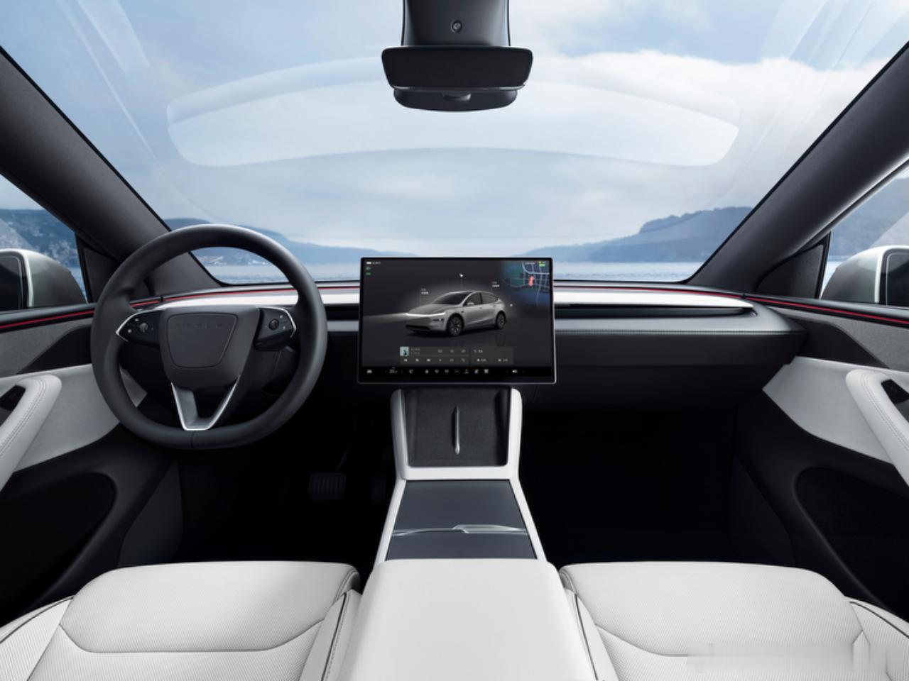 Model Y L浅灰色内饰，终于来了！大家觉得怎么样？[鼓掌][鼓掌]汽场全开