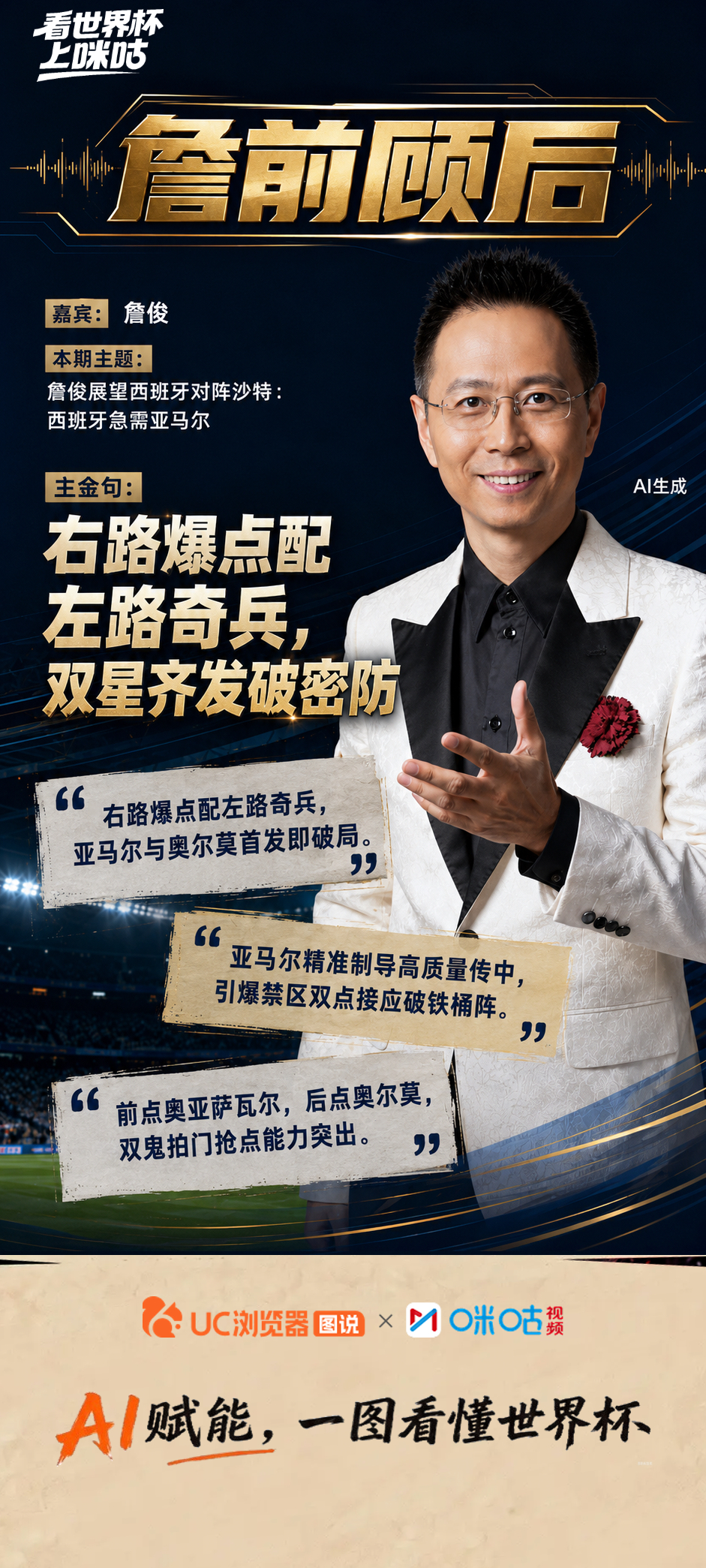 《詹前顾后》第7期精彩回顾：🎙️复盘德国队2比1逆转科特迪瓦， 翁达夫是纳帅的