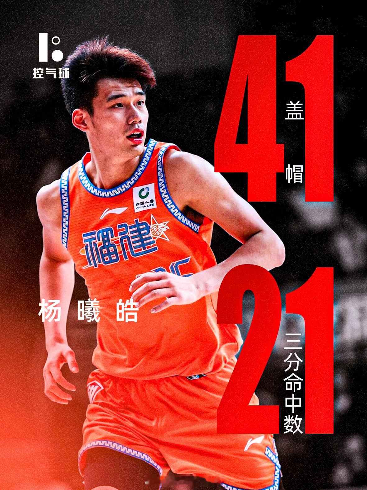 福建92-85击败广州的比赛中，新科状元杨曦皓成为赢球核心，他以37分钟、18分