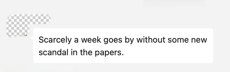 这句话是想说报纸上刊登了丑闻还是没有刊登丑闻？（先思考，稍晚公布答案）[并不简单