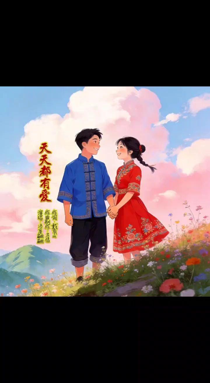 歌曲《天天都有爱（雷鬼版）》热门话题 天天都有爱 抖音热歌推荐🔥