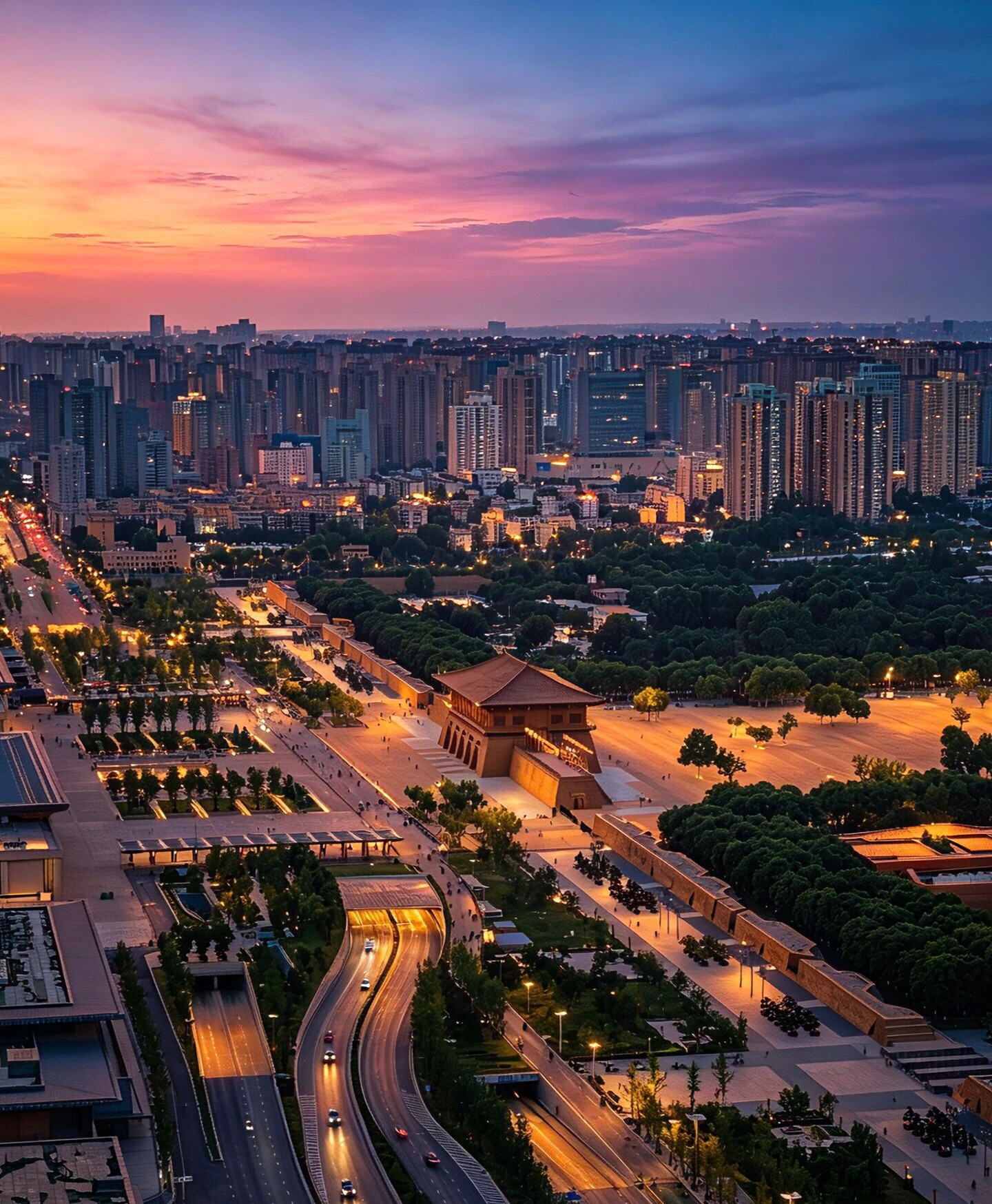 大明宫丹凤门｜盛唐正门遇见现代都市🌃 