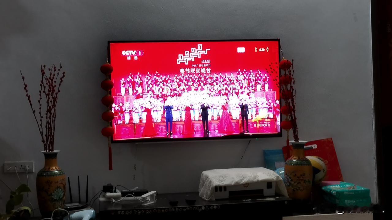 春晚开始了，很多年没有看过春晚了，祝大家马年马到功成，珍惜家人团聚的日子！