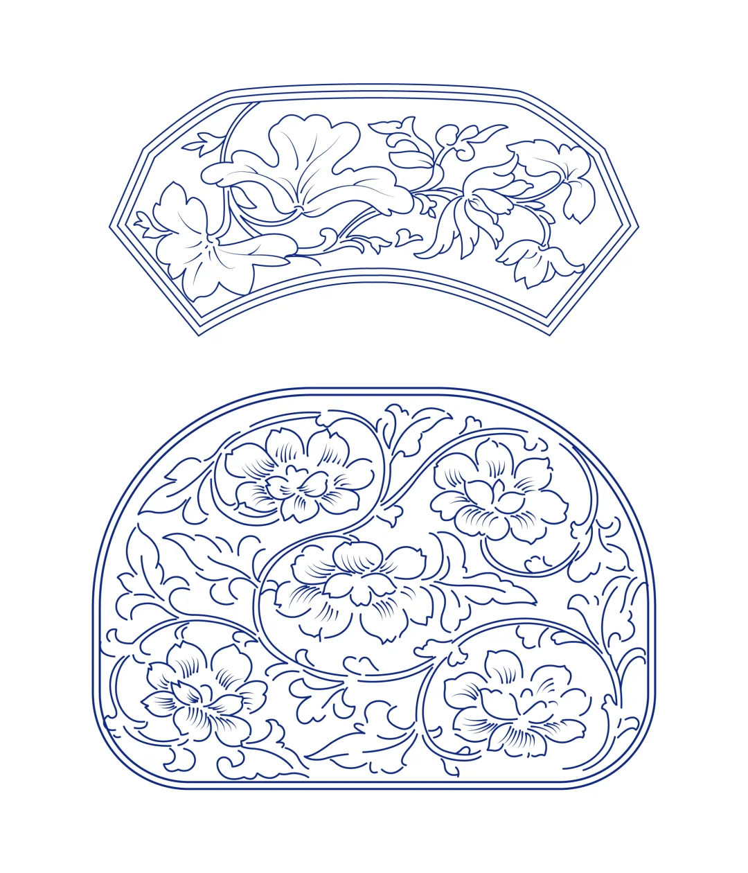 唐宋陶瓷纹样卷草纹饰