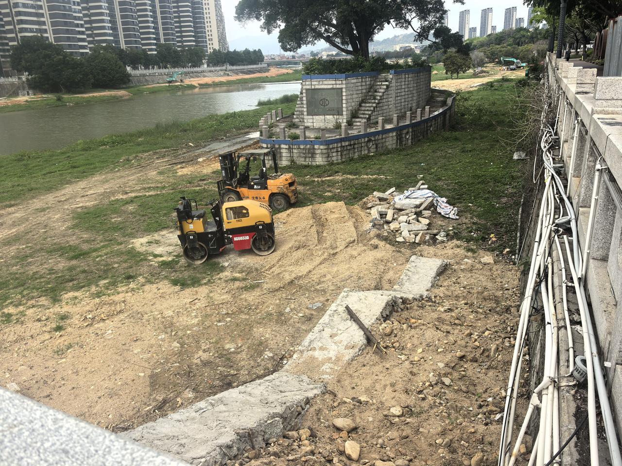 4.12同安老城区西溪流域提升现场施工进度。。。