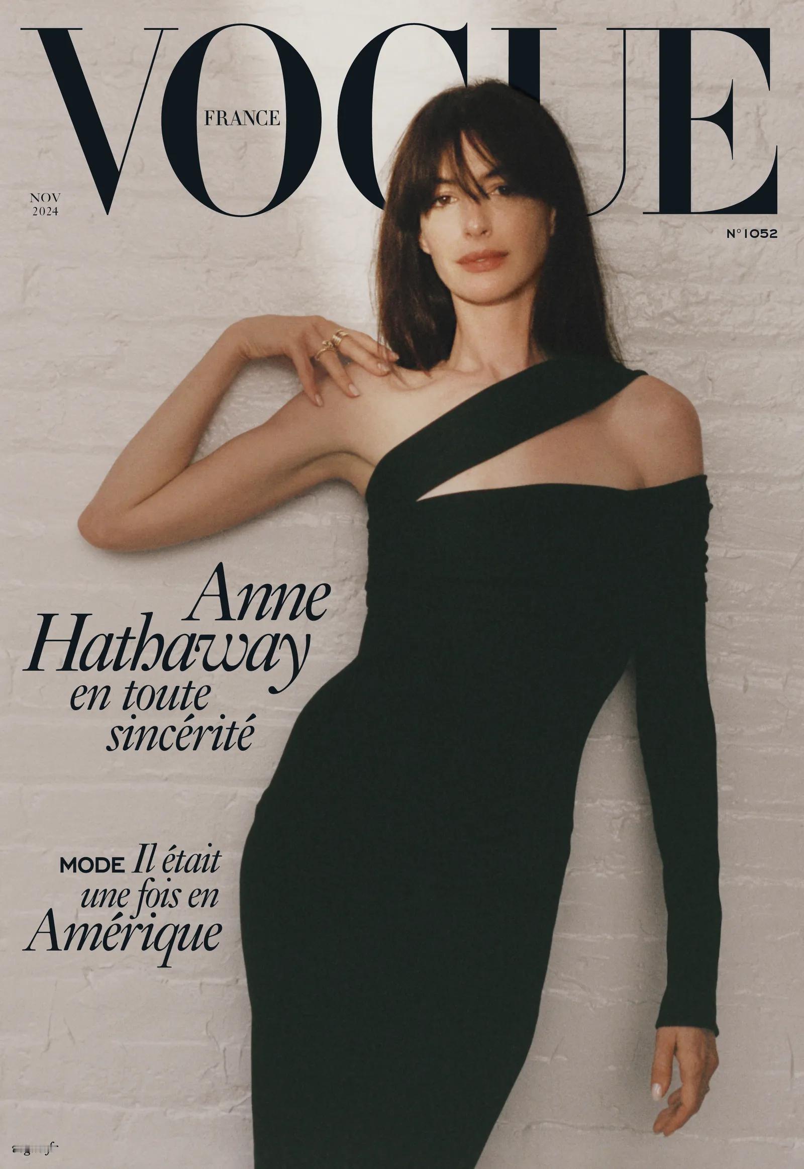#TNABO# 安妮·海瑟薇登上法版《Vogue》杂志封面~ ​​​