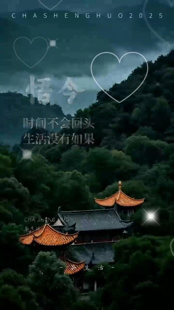 时间不会回头，生活没有如果。
茶生活。
时间不会回头，生活没有如果，我们唯一能做