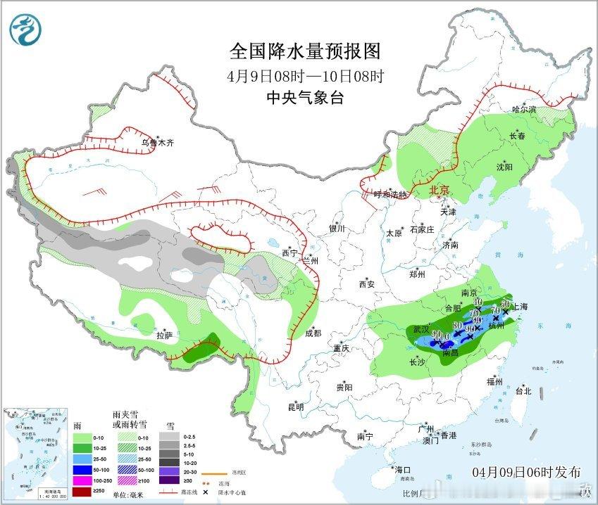 【强降雨和强对流】昨天到今晨，暖湿气流北上，降雨向北波及到黄淮、华北多地。而且昨