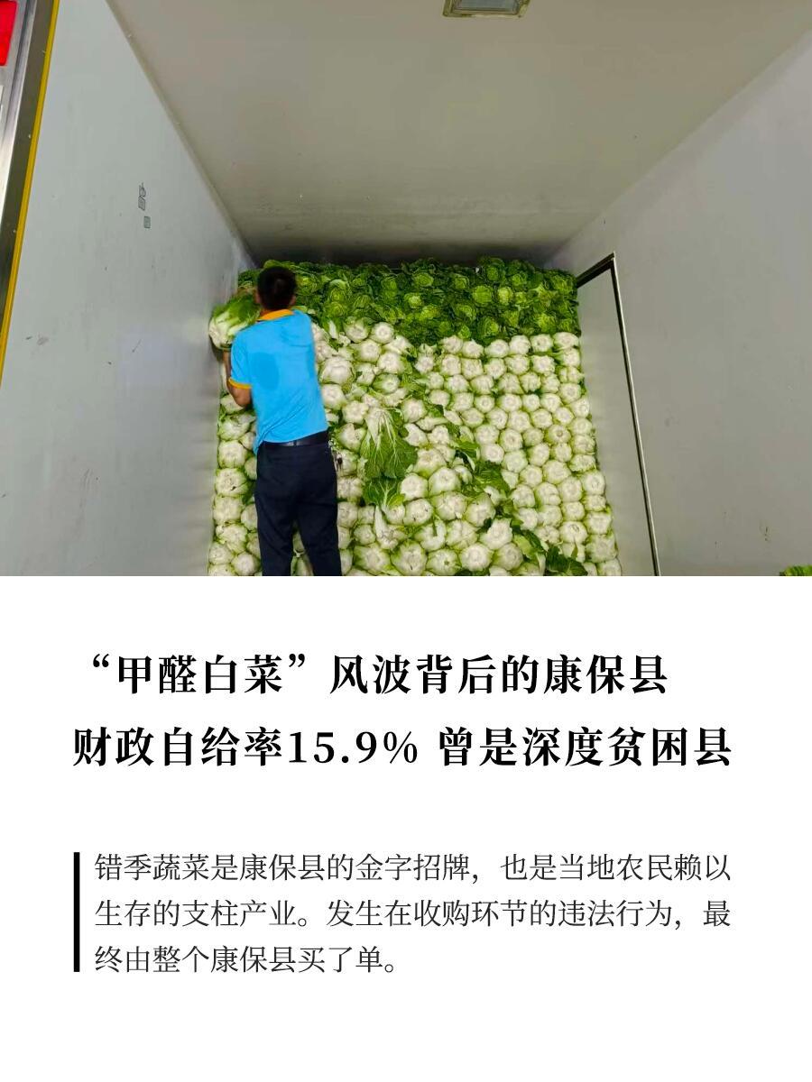 8月22号，博主“渔猎齐哥”发视频，把康保县屯垦镇收白菜的猫腻拍了个正着——装车