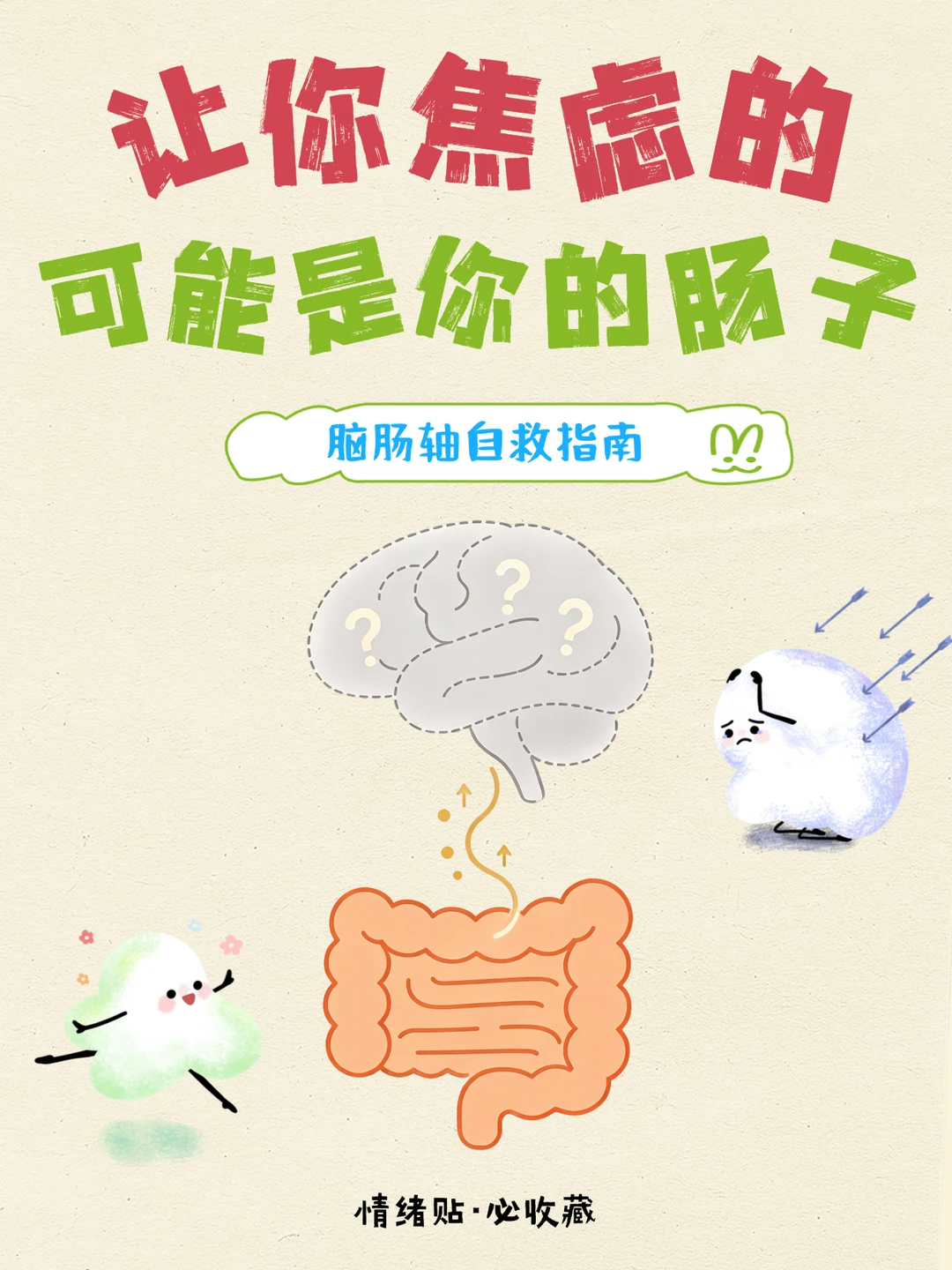 情绪不好，可能是肠道在求救