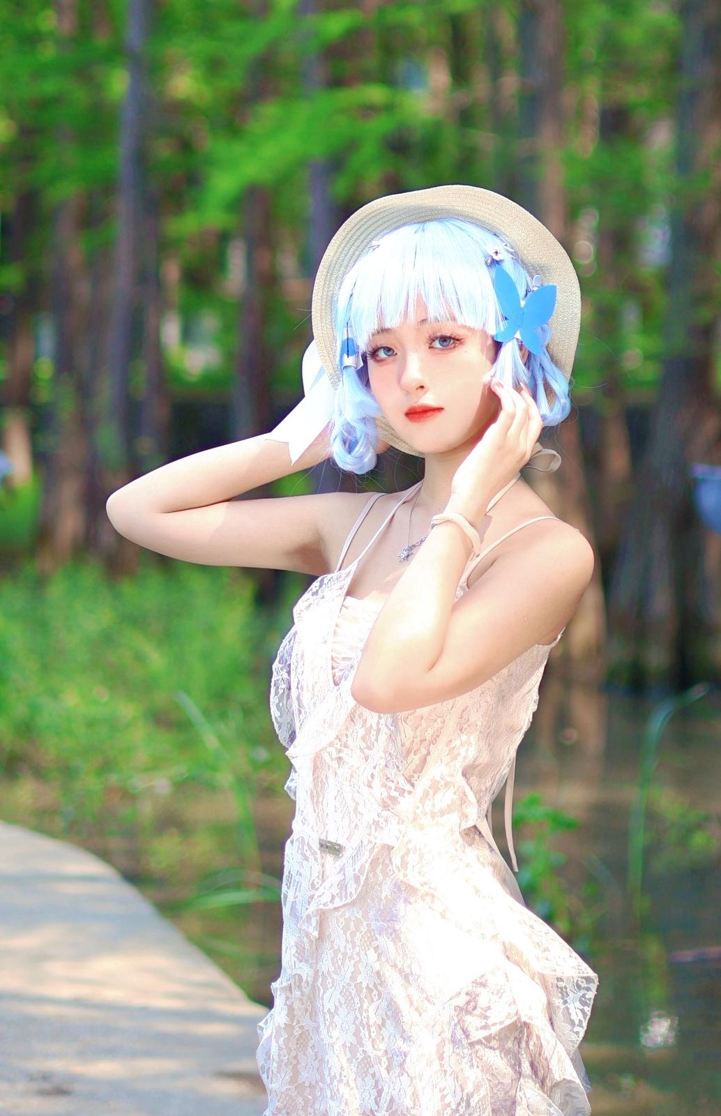 神里绫华踏青装，好天气、趁气温高，外出春游！#原神##游戏##二次元#