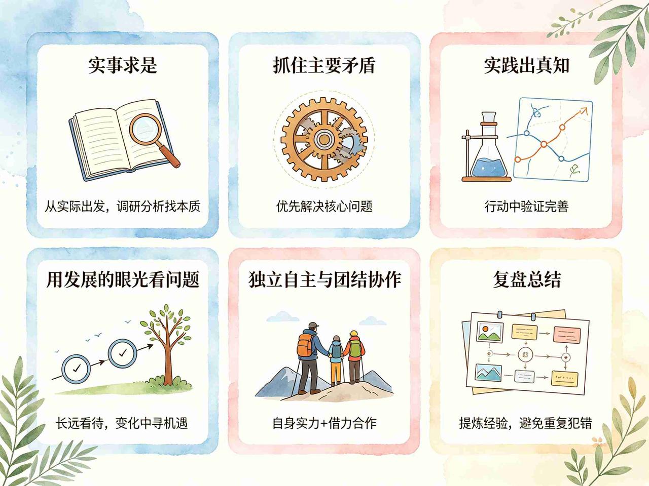 《毛选》中蕴含着许多思想可以助力个人成长，蜕变为强者。以下是一些关键的思想：
1