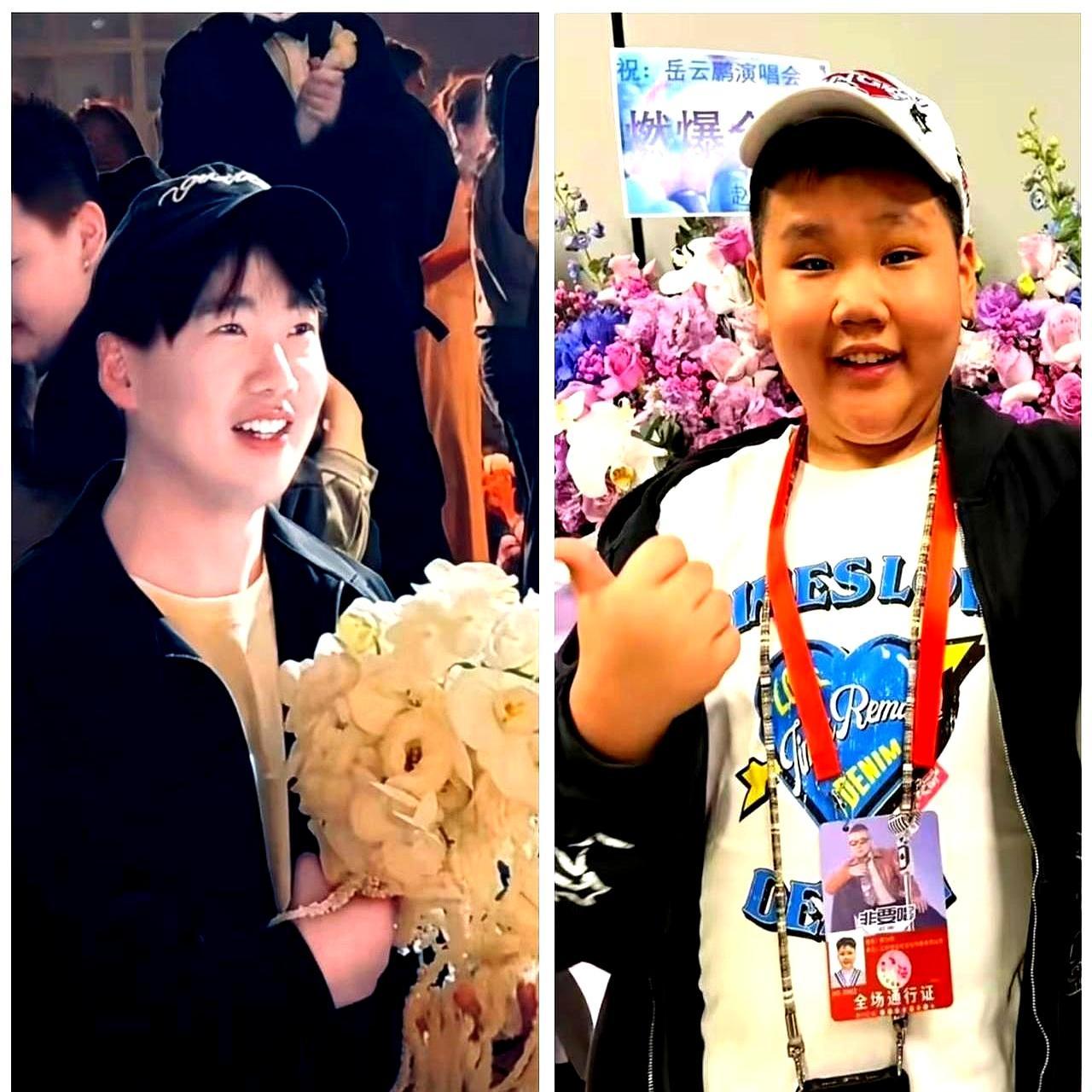 捧花砸向郭麒麟那一刻，弟弟郭汾阳伸出的手，硬生生停在了半空。
 
全场起哄，他下