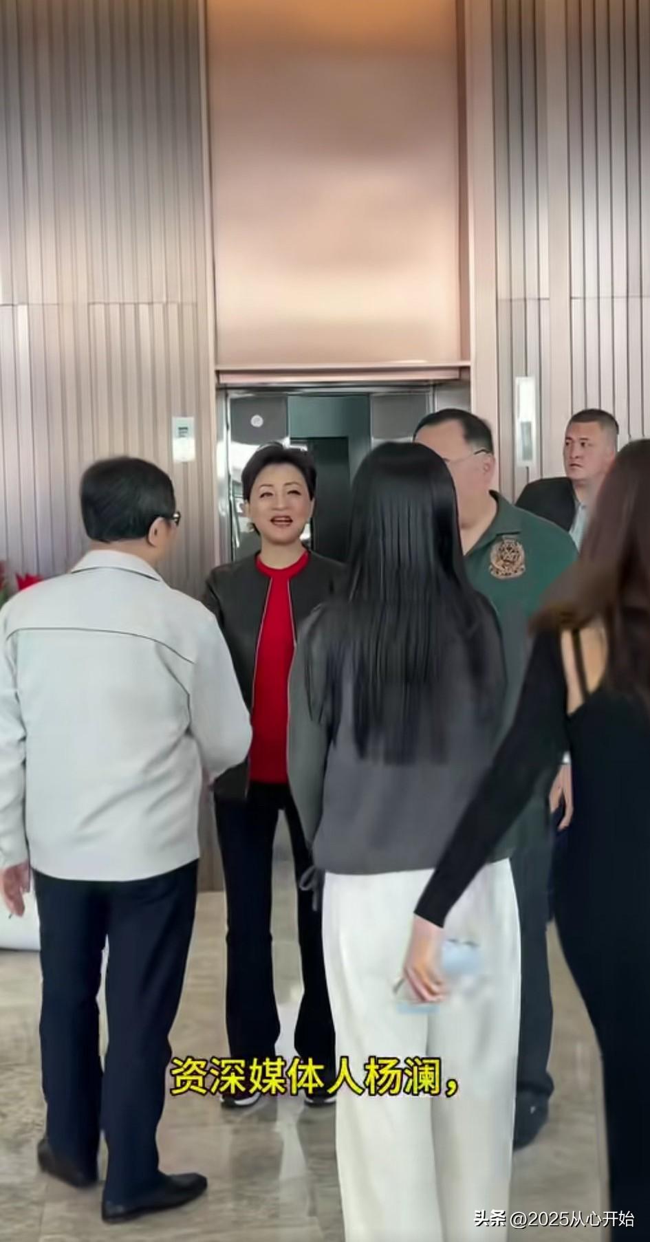 这恐怕是比亚迪新年里的第一批尊客的客人。

女的是家喻户晓的前央视主持人，还精通