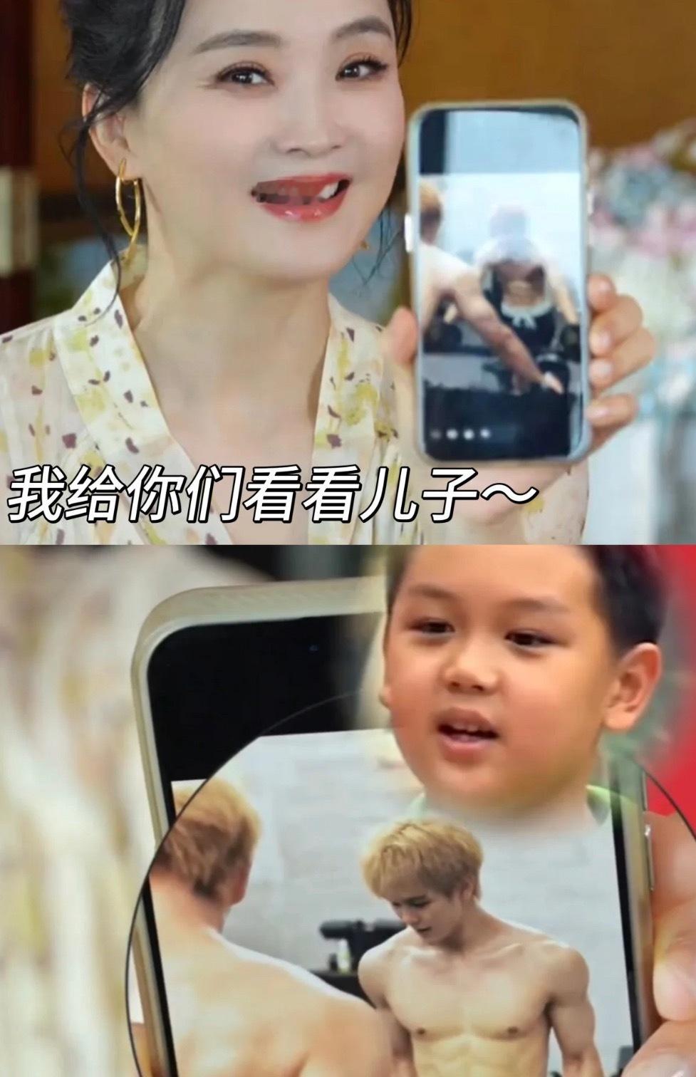 富商找女明星下一代确实可以改变基因呀19岁球球继承妈妈的高颜值长得人高马大，又帅