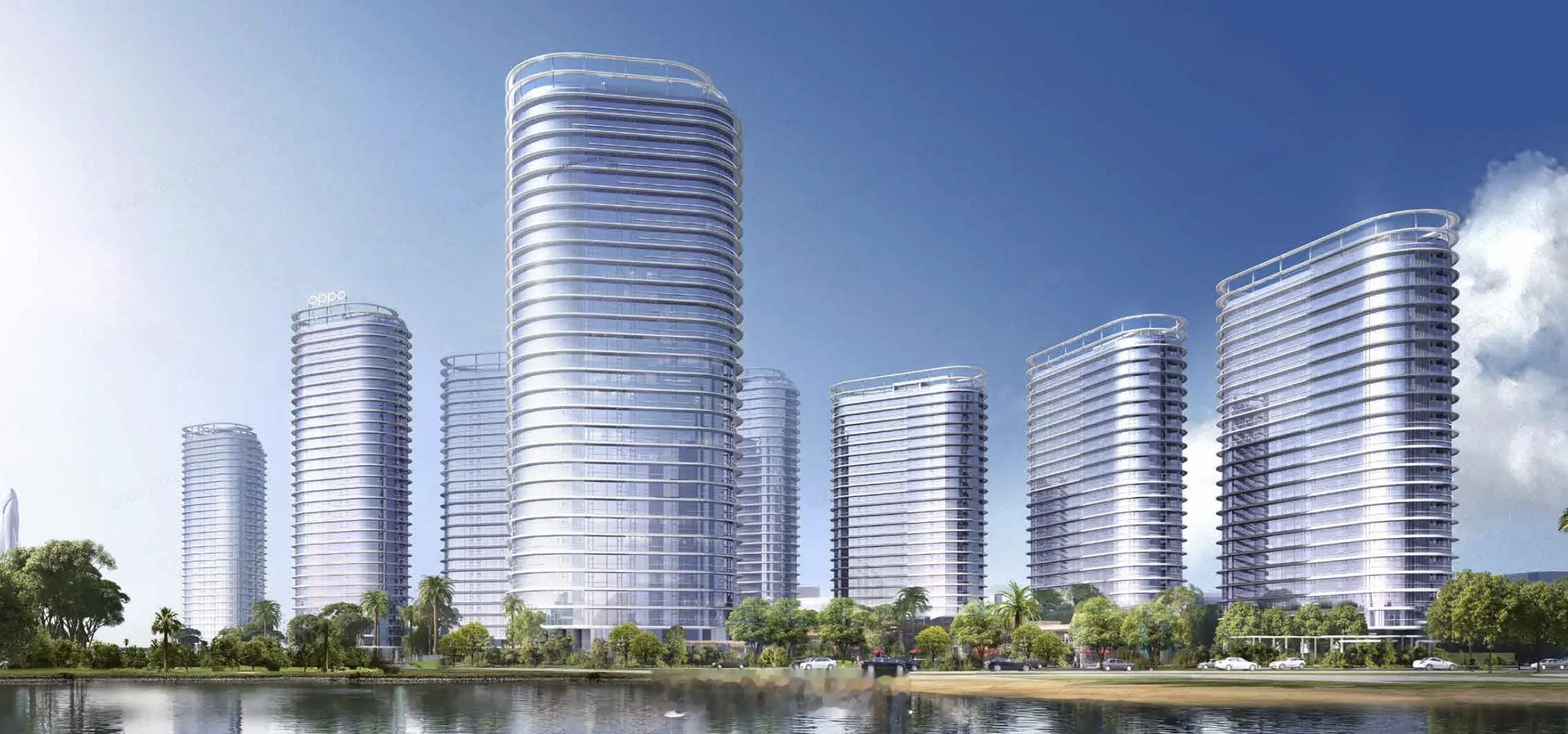 OPPO滨海湾高级人才房项目，位于东莞市滨海湾，总建筑60万平方米，包括22栋高