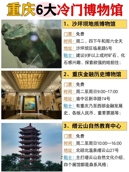 重庆6大冷门博物馆，每一个都不打挤，快去