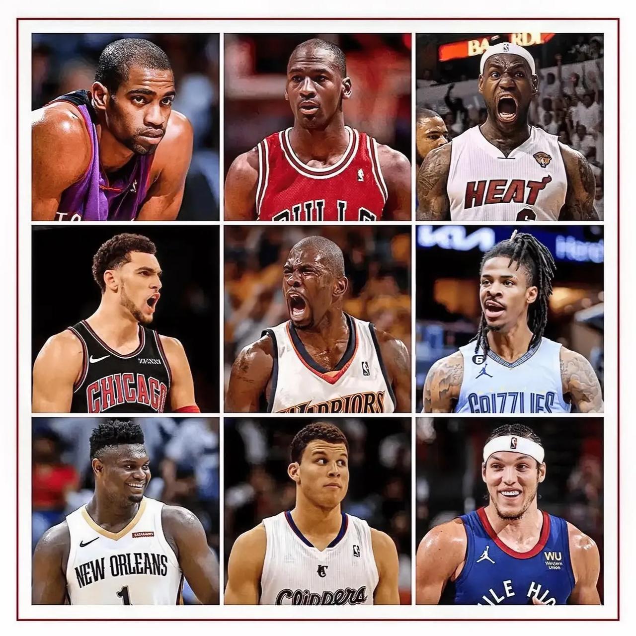 美媒：NBA历史上扣篮最出色的球员是以下这九位！

1、文斯-卡特
1999-2