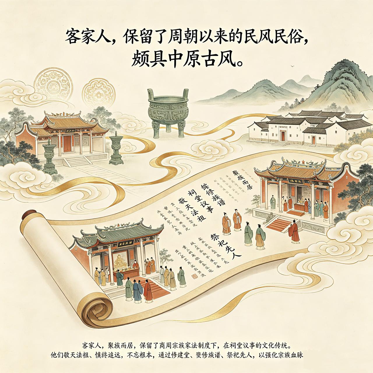 有学者研究认为，最早的客家先民，原是周朝周人的后裔。“其根，主体是在周朝统治过的