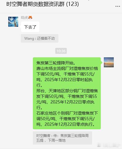 焦炭第三轮提降开始。期货