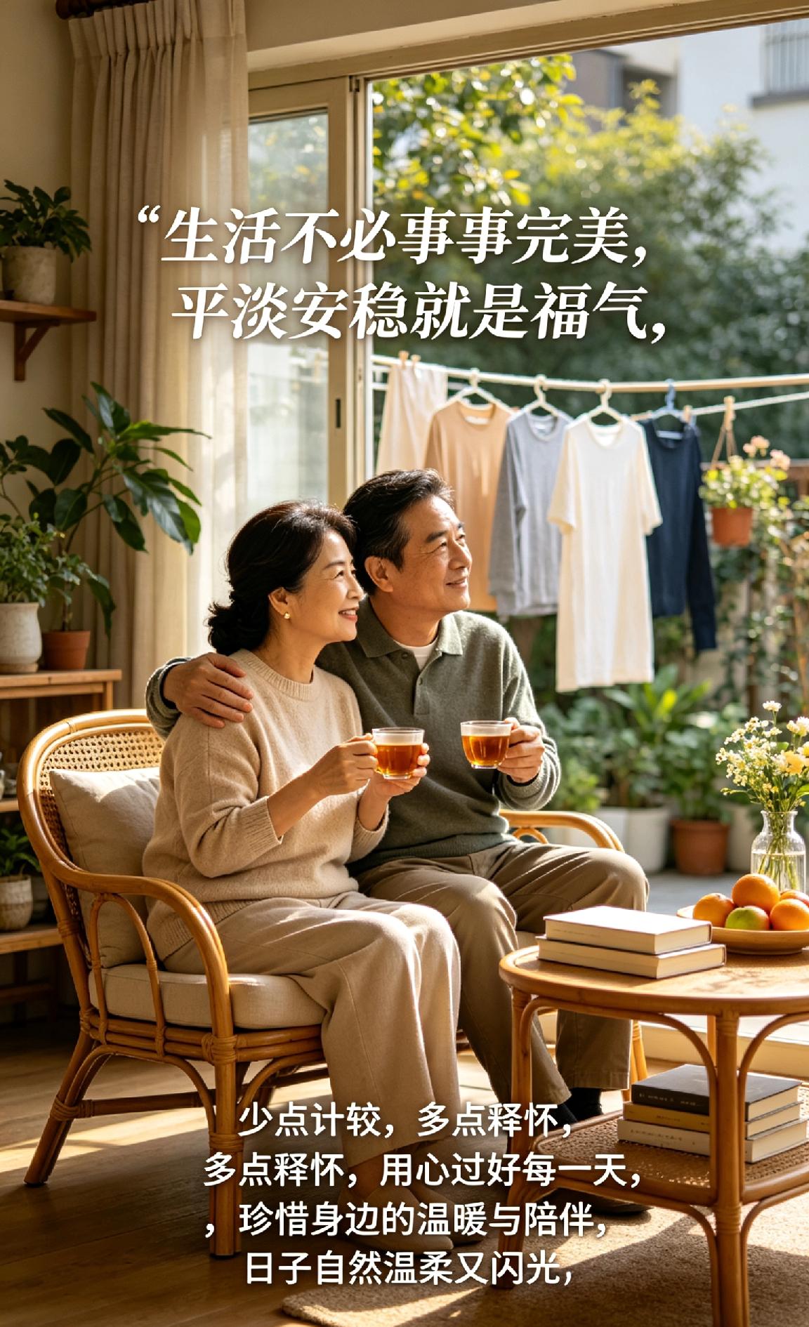 生活不必事事完美，平淡安稳就是福气。少点计较，多点释怀，用心过好每一天，珍惜身边