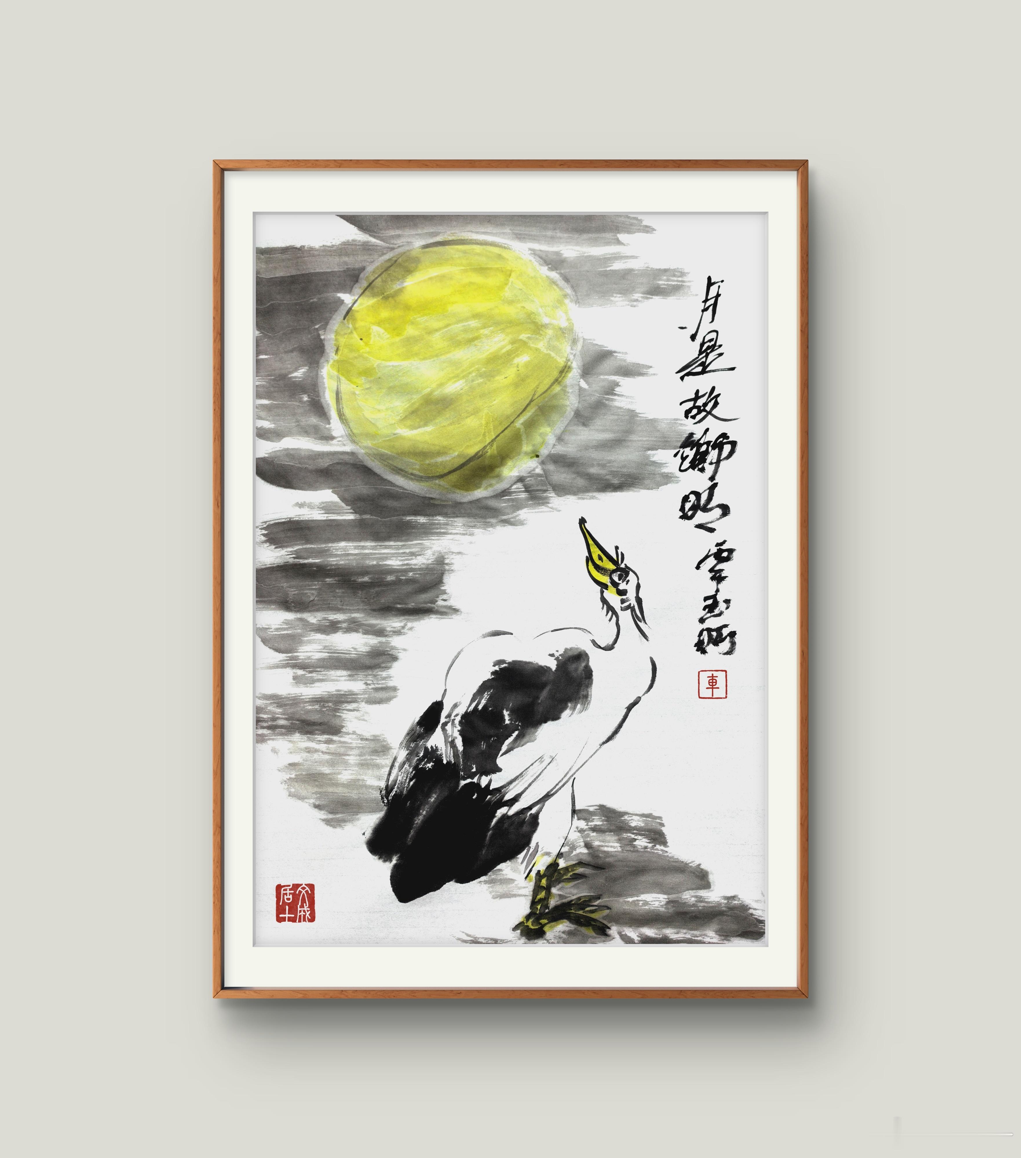 月是故乡明。 
