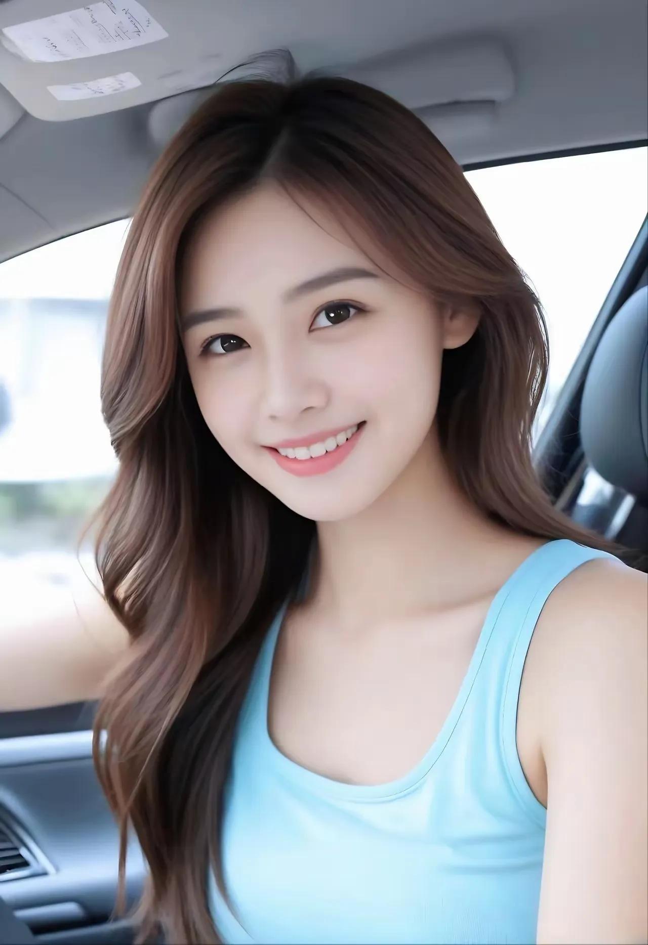 美丽女孩静静伫立，宛如古典画卷中走来的佳人。身姿修长而挺拔，一袭素色长裙垂落至脚