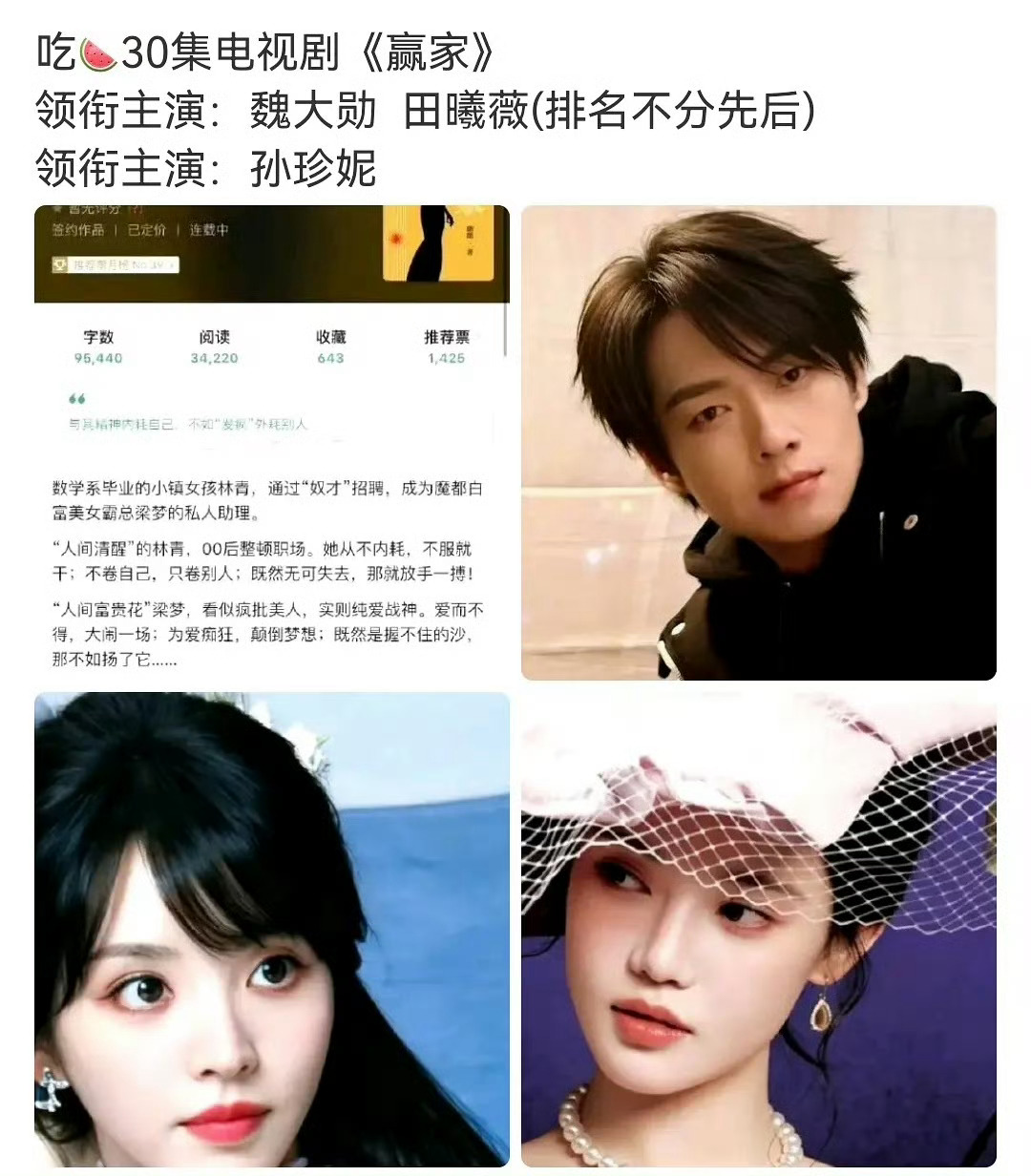 魏大勋和田曦薇《赢家》平番🍉 