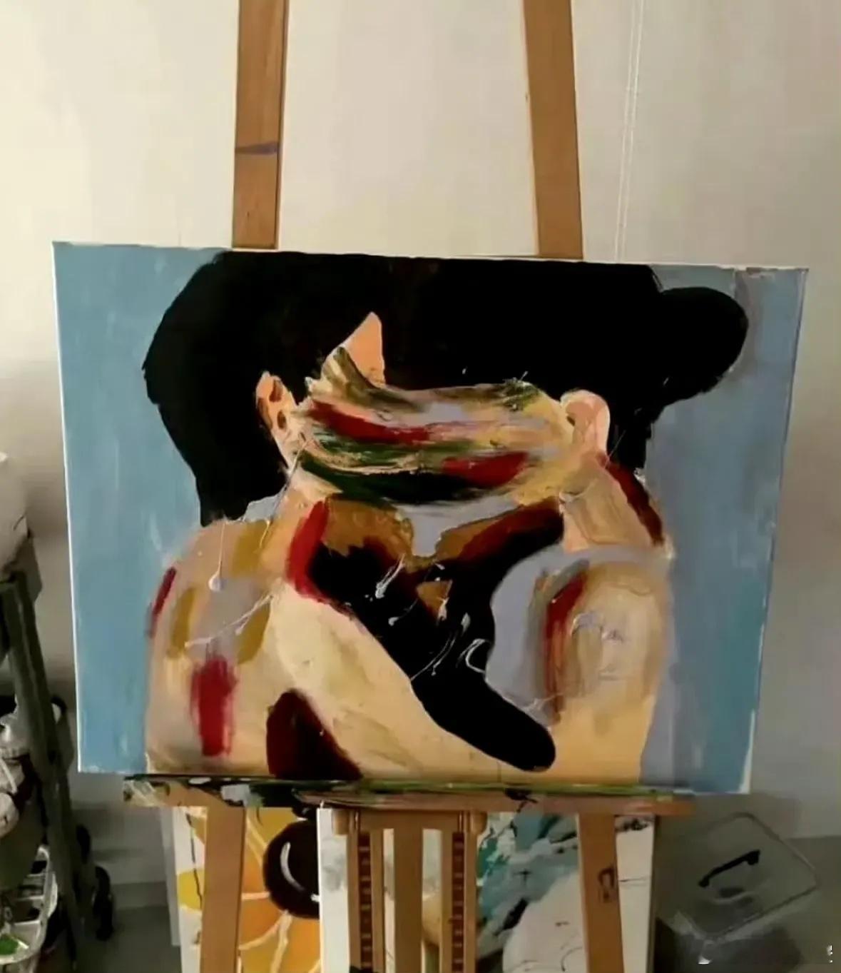 金赛纶生前画的几幅画，诡异恐怖，又让人觉悲剧，半露肩的少女在即将凋零的向日葵里。