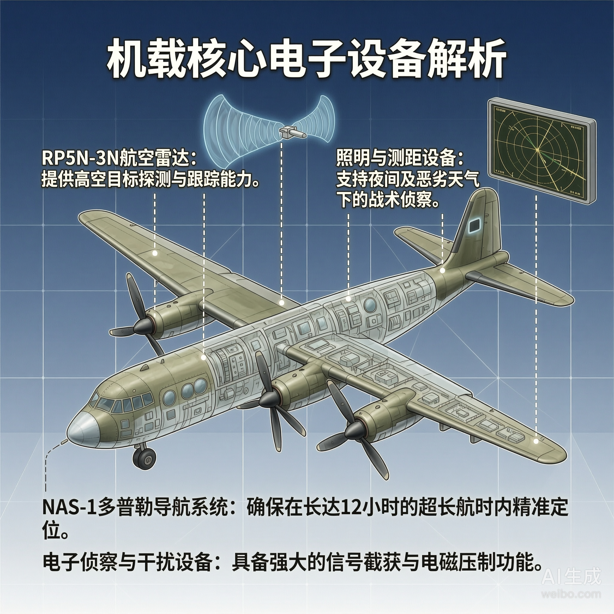 军事ai新视野 俄罗斯IL-20“黑鸦”电子侦察机IL-20“黑鸦”（Coot）