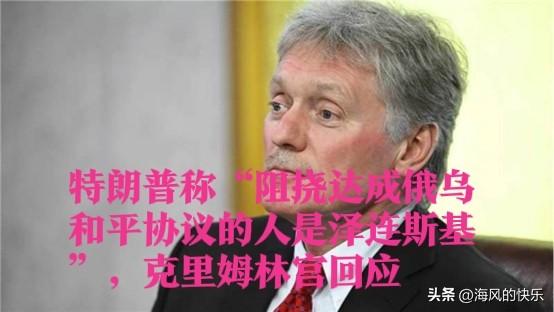 特朗普称“阻挠达成俄乌和平协议的人是泽连斯基”，克里姆林宫回应

   据外媒综