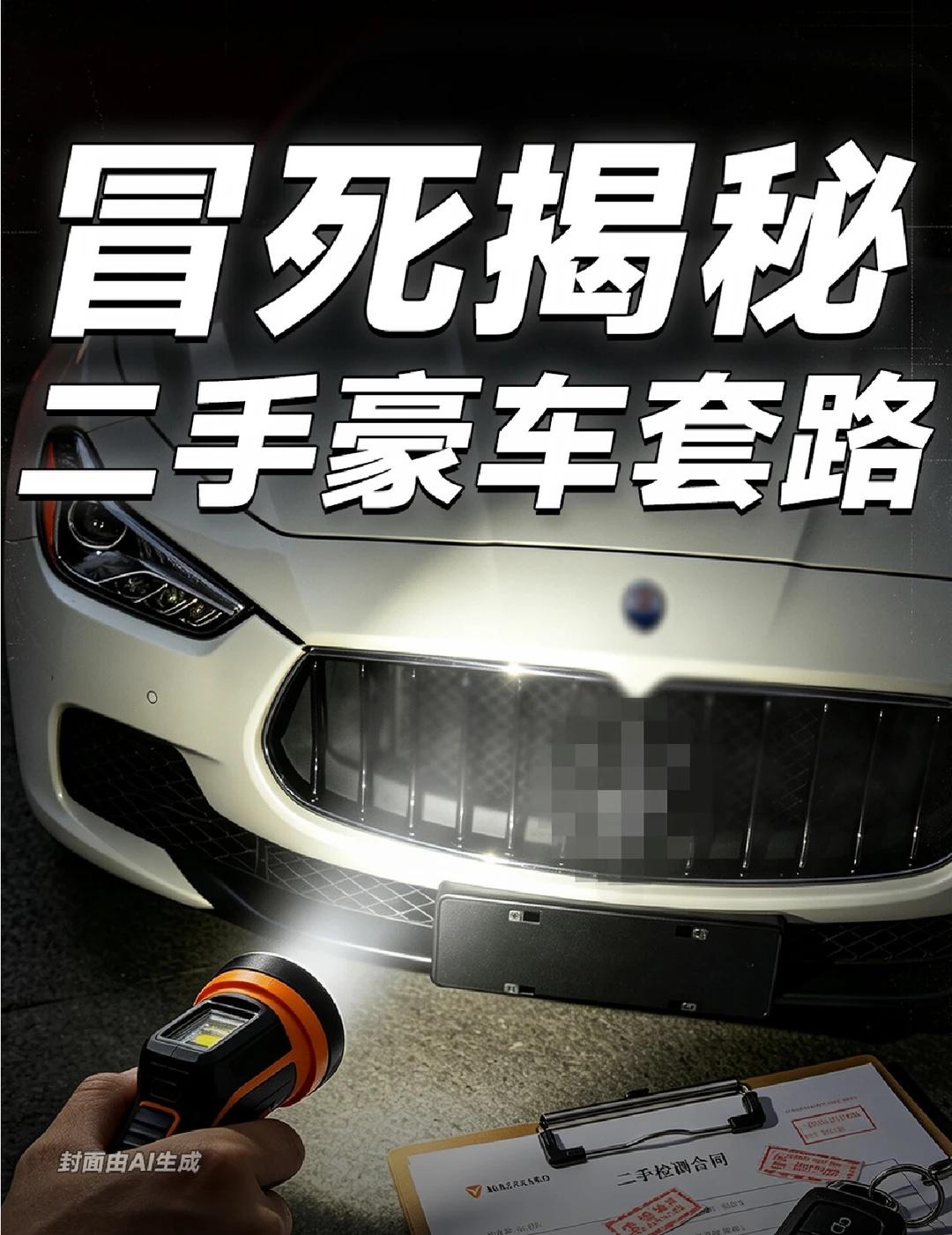 冒死揭秘二手豪车套路
不到10万买V8？二手豪车白菜价？确实便宜，但水比你想象的