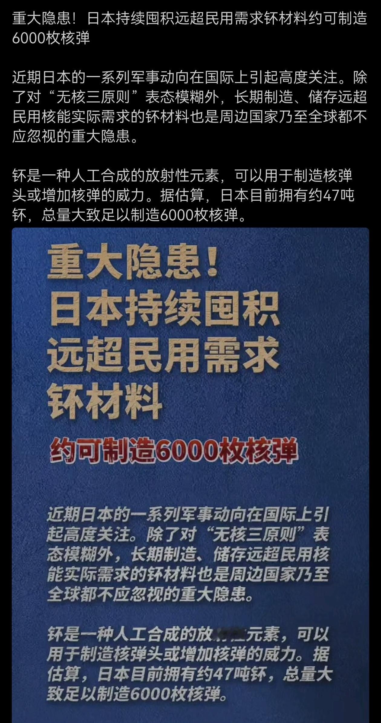 对于这个曾经犯过严重罪行且至今不肯彻底反省的军国主义国家，必须保持足够警惕，建议