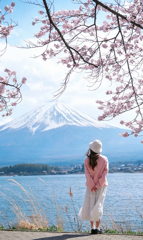 出片友好旅行 | 樱花富士山，漫画走进现实🌸