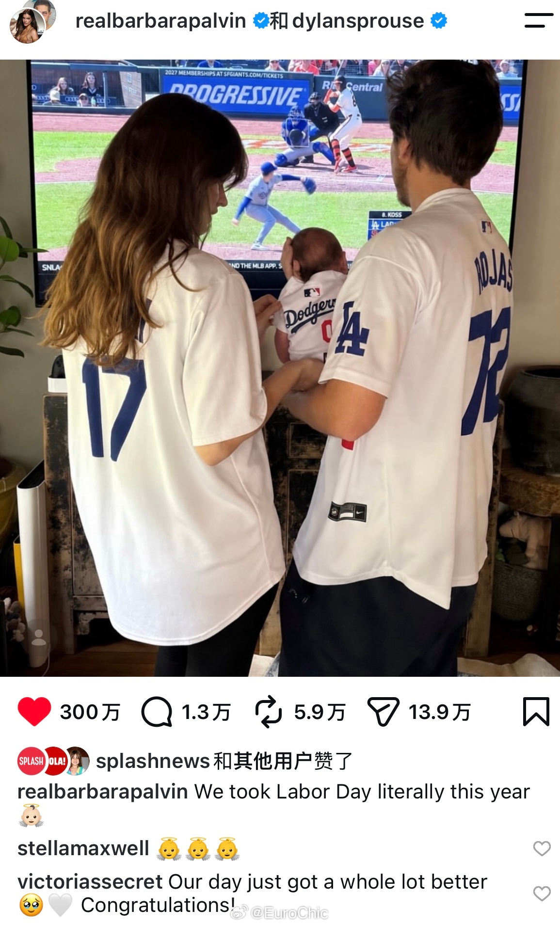 👶 Barbara Palvin & Dylan Sprouse 当爸妈了！帕