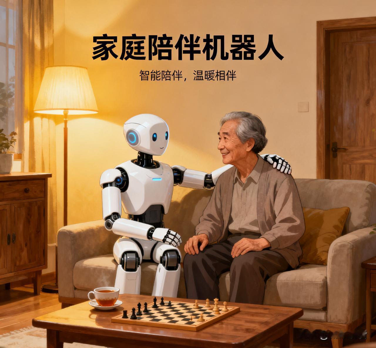 机器人陪老人？我的态度是…支持但不替代！
 
现在科技越来越发达，机器人进家庭陪