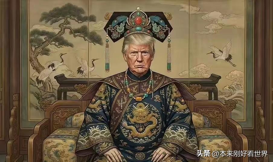 好家伙，这"特老佛爷"虽说是龙袍加身、皇冠戴稳、龙椅坐热乎了，整一个耀武扬威、鼻
