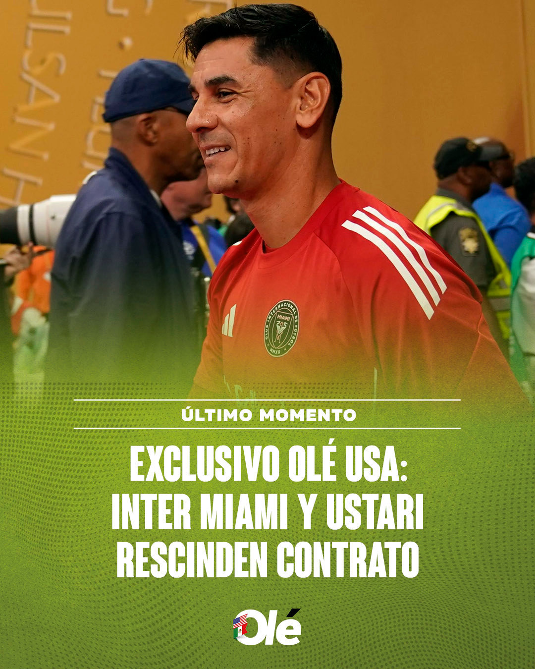 💥奥莱报：迈阿密国际与乌斯塔里达成协议，双方将终止合同！迈阿密国际