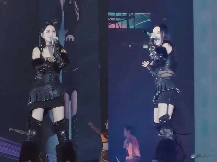 阿娇这体型……英皇演唱会上真是肉眼可见的“膨胀”了！
看完5月3日英皇25周年演