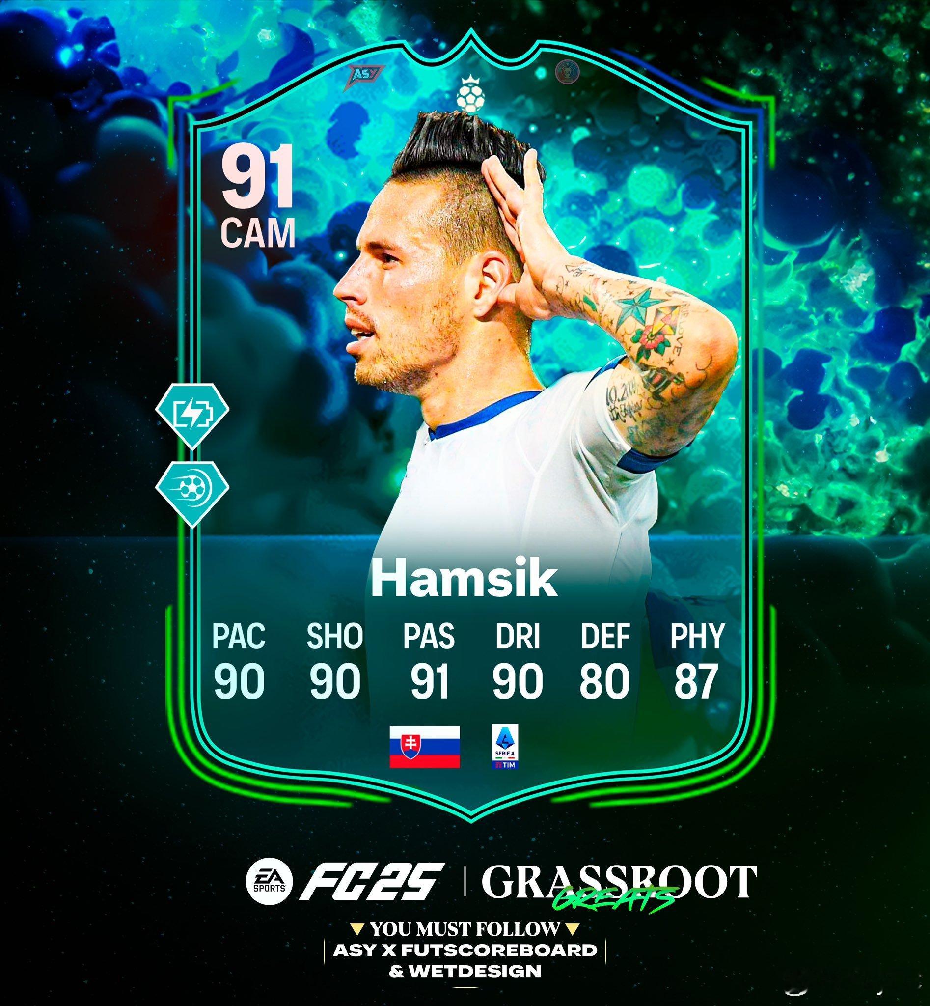 草根英雄球员哈姆西克和斯塔姆的正式数据。 