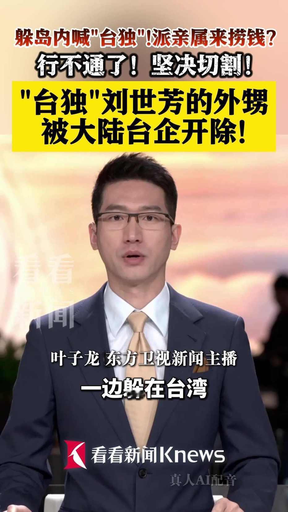 台独顽固分子“刘世芳”的外甥“颜文群”被大陆台企解职了，这到底是咋回事？
被大陆