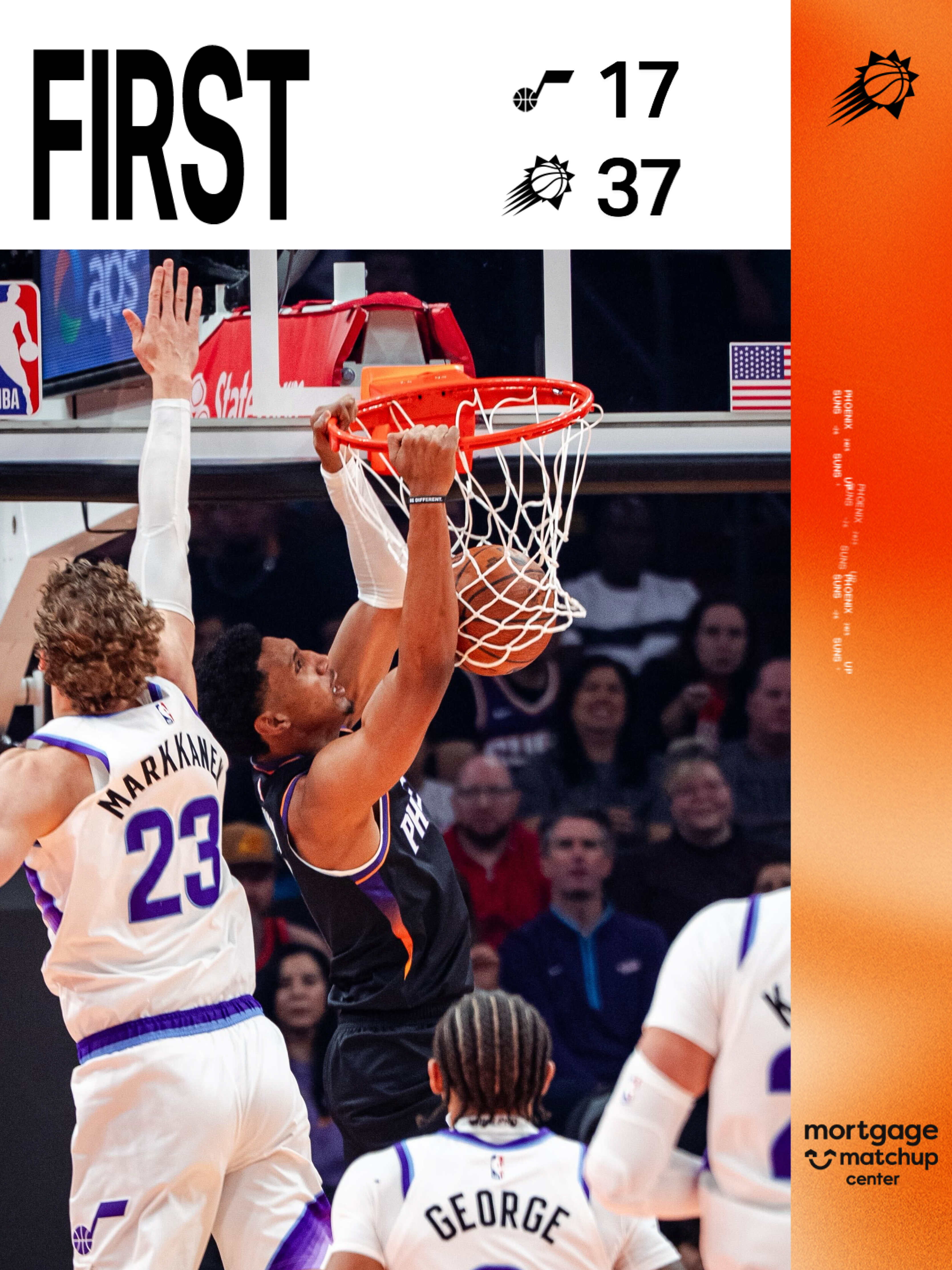 🔥第一节比赛结束！菲尼克斯太阳[超话]｜旭日东升 ｜爵士vs太阳 ​​​