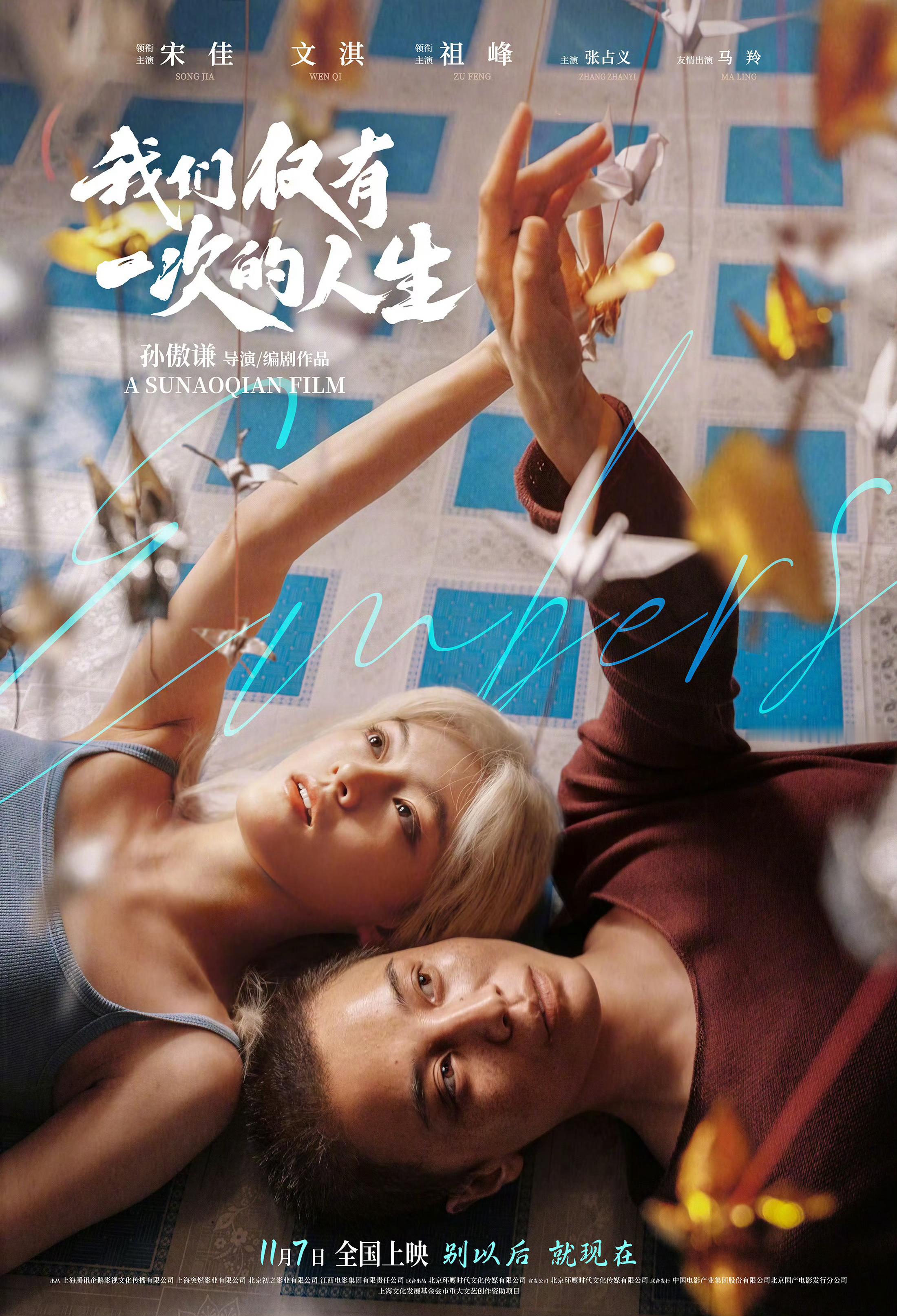 宋佳、文淇、祖峰主演电影《我们仅有一次的人生》定档11月7日上映。就是那部《余烬